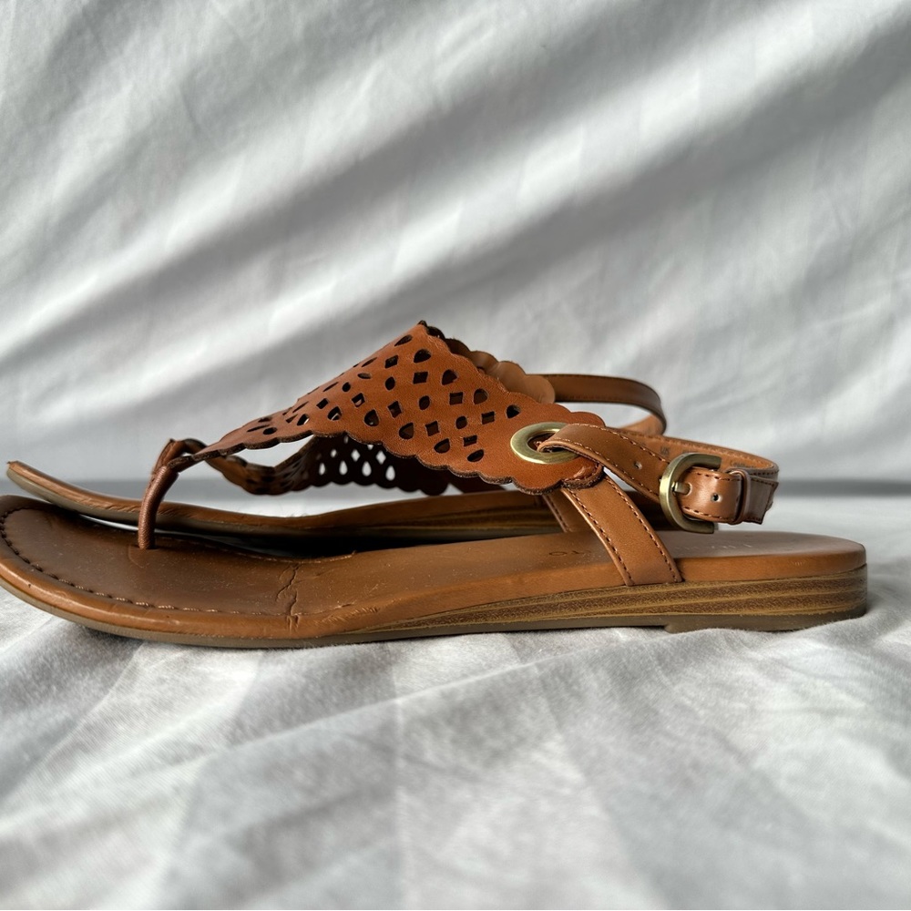 Franco sarto brown leather sandals - Picture 4 of 5